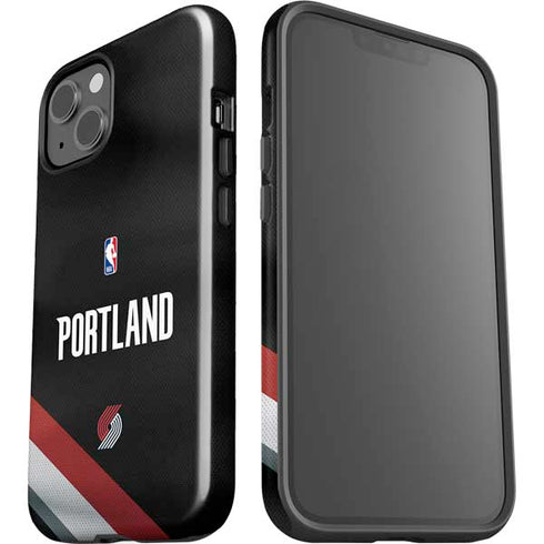 NBA Portland Trail Blazers Jersey iPhone 15 Impact Case